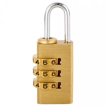 Burg-Wächter Combi-Lock 80 15M Combination Padlock, Gold