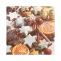 Vánoční ubrousky PAPSTAR „Cinnamon Stars“ 330 x 330 mm, potištěné, 1/4 sklad, 3vrstvé