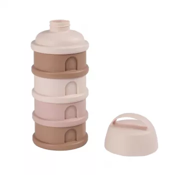 Nádoba na mléčný prášek BEABA, 4 přihrádky, „Cotton Candy“