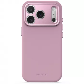Decoded AntiMicrobial Silicone Backcover for iPhone 18 Pro Max / 17 Pro Max, MagSafe, Rose Quartz
