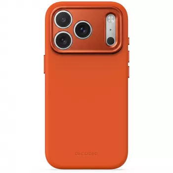 Decoded AntiMicrobial Silicone Back Cover for iPhone 18 Pro Max / 17 Pro Max, MagSafe Compatible, Terracotta