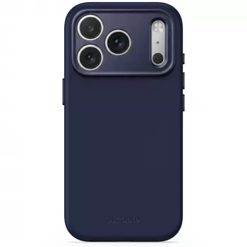 Zadní kryt Decoded AntiMicrobial Silicone pro iPhone 18 Pro Max / 17 Pro Max, kompatibilní s MagSafe, Atlantic Blue