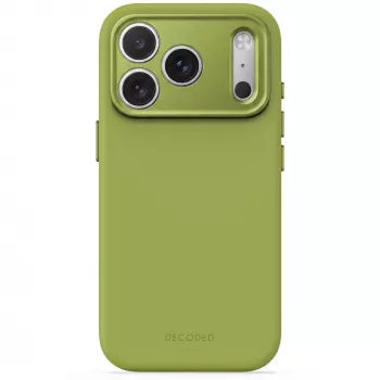 Decoded AntiMicrobial Silicone Back Cover for iPhone 18 Pro Max / 17 Pro Max, MagSafe Compatible, Moss Green