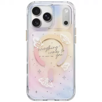 Pouzdro UNIQ Coehl Ellie pro iPhone 18 Pro Max / 17 Pro Max, magnetické nabíjení, Prism Bloom