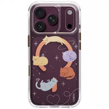 Pouzdro UNIQ Coehl Elysie pro iPhone 18 Pro / 17 Pro, magnetické nabíjení, Whiskered Dreams