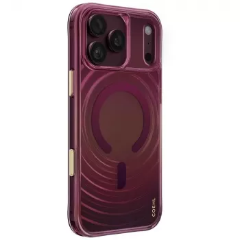 Pouzdro UNIQ Coehl Vela pro iPhone 18 Pro Max / 17 Pro Max, magnetické nabíjení, vínová