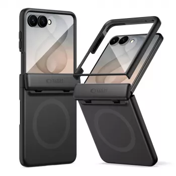 Pouzdro Tech-Protect Kevlar Aura MagSafe pro Samsung Galaxy Z Flip 8, černé