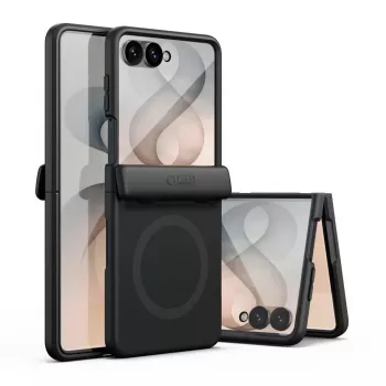 Pouzdro Tech-Protect Kevlar Aura MagSafe pro Samsung Galaxy Z Flip 8, černé
