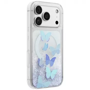 Pouzdro UNIQ Coehl Aria pro iPhone 18 Pro / 17 Pro, magnetické nabíjení, modré