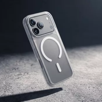 Pouzdro Crong Matte Magnetic MagSafe pro iPhone 18 Pro Max / 17 Pro Max, bílé