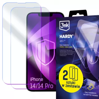Ochranná fólie na displej 3mk Hardy ARC+ 4vrstvá pro Apple iPhone 14/14 Pro
