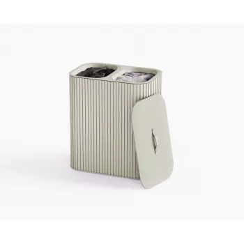 Třídič prádla Joseph Joseph Tota Twin Luxe 90L, Ecru