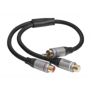 Audio adaptér RCA na 2x M/F celexon, Professional Line