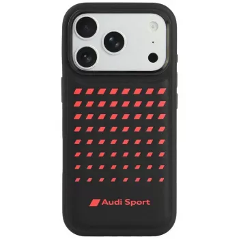 Audi Sport koženkové MagSafe pouzdro pro iPhone 18 Pro / 17 Pro, černé