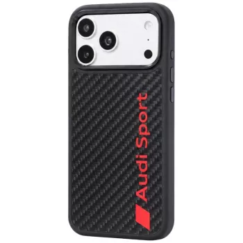 Pouzdro MagSafe z uhlíkových vláken Audi R8 pro iPhone 18 Pro Max / 17 Pro Max, černé