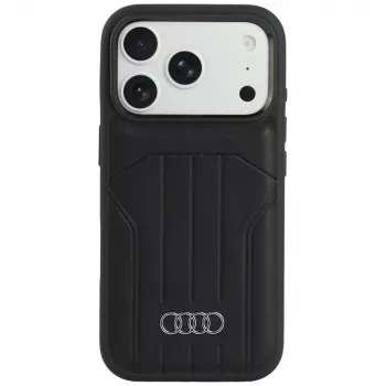 Audi MagSafe pouzdro z umělé kůže pro iPhone 18 Pro / 17 Pro, černé