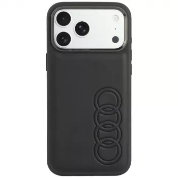 Pouzdro z umělé kůže Audi TT Synthetic Leather MagSafe pro iPhone 18 Pro Max / 17 Pro Max, černé