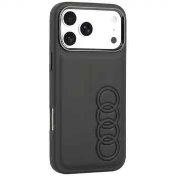 Pouzdro z umělé kůže Audi TT Synthetic Leather MagSafe pro iPhone 18 Pro Max / 17 Pro Max, černé