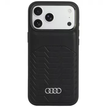 Audi GT Synthetic Leather MagSafe Case for iPhone 18 Pro Max / 17 Pro Max, Black
