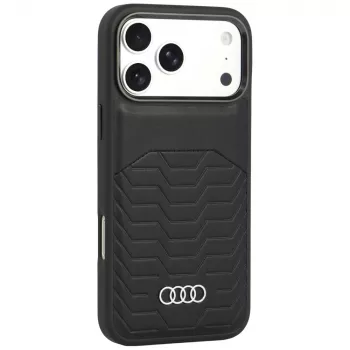 Audi GT Synthetic Leather MagSafe Case for iPhone 18 Pro Max / 17 Pro Max, Black