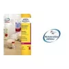 Kulaté etikety Avery L7670R, neonově červené, Ø 63,5 mm, 300 ks (25 listů x 12)