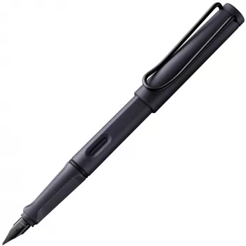 Plnící pero s náplní LAMY safari, steel black, hrot M (1238794)