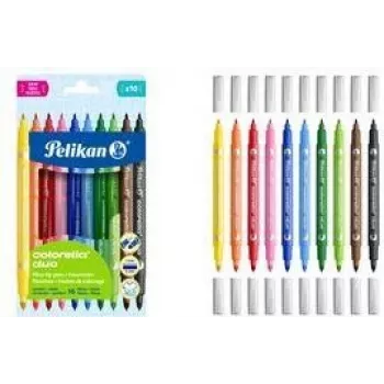 Pelikan Colorella Duo C407 fixy barevně sortované 10 ks