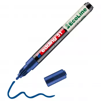 Edding 51 EcoLine 4-51-003 lakový popisovač modrý 1 mm, 2 mm