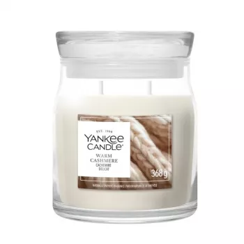 Svíčka Yankee Candle Warm Cashmere, střední