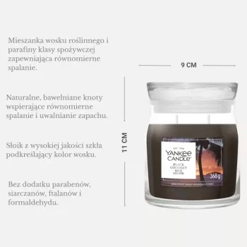 Svíčka Yankee Candle Black Coconut, střední