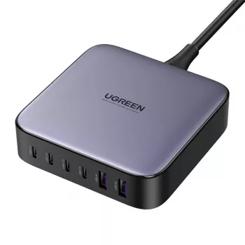 Nabíječka Ugreen 200W GaN, 4x USB-C, 2x USB-A, černá