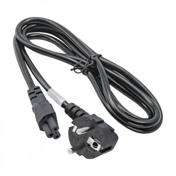 Napájecí kabel Akyga AK-NB-01C pro notebook CEE 7/7 na IEC C5, měď 3x0,75 mm², 1,5 m, černý