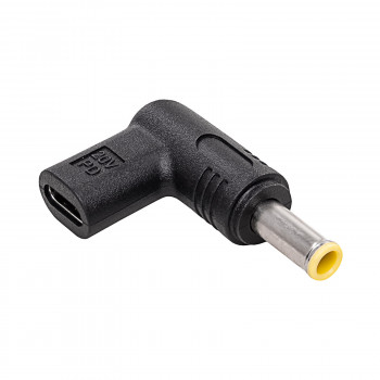 Nabíjecí adaptér pro notebook USB-C na DC 5,5 x 3,0 mm + pin Akyga AK-ND-C16, 18,5-20 V, 100 W