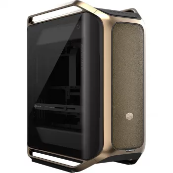 Počítačová skříň Cooler Master COSMOS Alpha Gold C700-GGNN-S00, zlatá/černá, tvrzené sklo