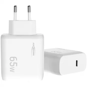 USB nabíječka Ansmann Home Charger HC165PD, 1x USB-C, PPS, PD, Quick Charge, 65 W, bílá