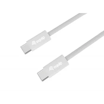 Kabel USB-C na USB-C 2.0 Equip 128843, 3 A, PD 60 W, 2 m, bílý