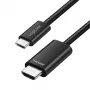 Kabel USB 3.2 Gen1 Type-C na HDMI LogiLink UA0470, 4K/30 Hz, opletený, černý, 2 m