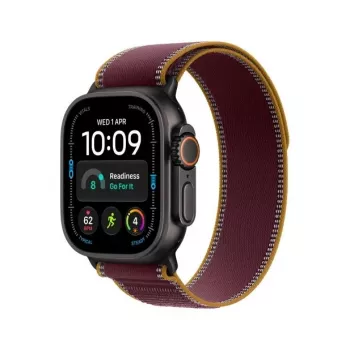 Chytré hodinky Apple Watch Ultra 4, GPS + Cellular, 49 mm, černá, Trail Loop burgundy, M/L