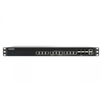 Spravovaný L3 PoE síťový switch QNAP QSW-M5218P-6F12T, 12 x 10G Ethernet RJ-45, rack 1U