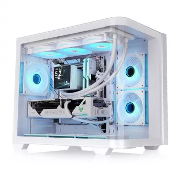 Počítačová skříň midi tower Vision 330 CR TG ARGB CA-11V-00M6WN-00, tvrzené sklo, bílá