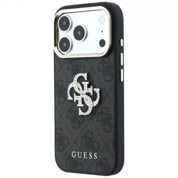 Pouzdro Guess GUE005499 4G & Big Strass Logo pro iPhone 18 Pro / 17 Pro, černé