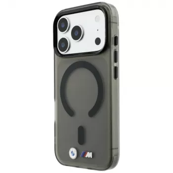 BMW M IML Frosted Metal Logo & Trims MagSafe smartphone case for iPhone 18 Pro Max / 17 Pro Max, black