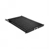 Vysouvací policový panel do racku 19 inch EFB Elektronik 691651ATS.12, 1U, Jet Black RAL 9005