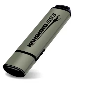 USB 3.0 flash disk Kanguru SS3 KF3WP-128G, 128 GB, s fyzickou ochranou proti zápisu