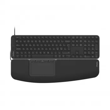 Stolní klávesnice s kabelem Contour Design CDTP2050BALPN2050, plná velikost (100 %), USB, nůžkové spínače, QWERTY, černá