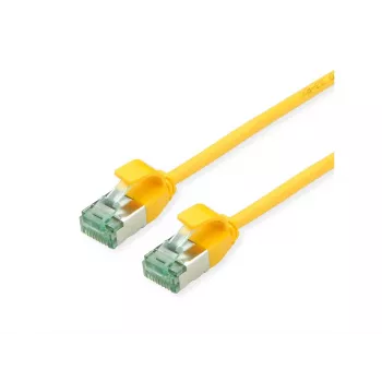 ROLINE 21.45.3321 U/FTP Cat.6A (Class EA) SLIM patch cable, yellow, 0.3 m