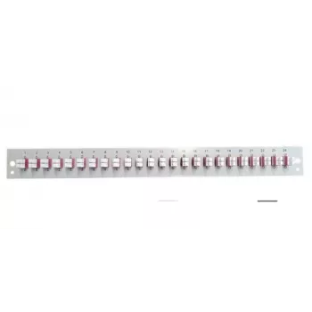 Osazený čelní panel EFB Elektronik SB-FP-24SC-S-OS2, 24 x LC duplex spojka, OS2, šedý