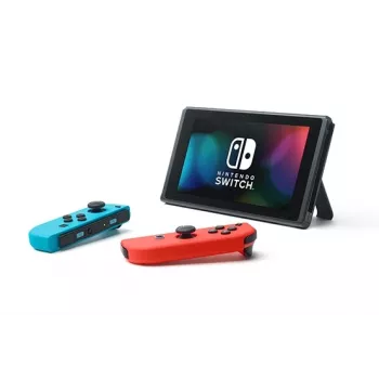 Přenosná herní konzole Nintendo Switch (nový revidovaný model), černá/modrá/červená, 15,8 cm (6,2