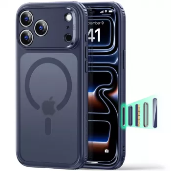 ESR Classic Hybrid MagSafe case for iPhone 17 Pro / 18 Pro, frosted blue