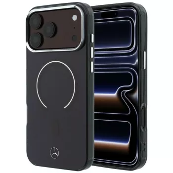 Pouzdro MagSafe Mercedes Mer008921 Double Layer Iconic Logo pro iPhone 18 Pro Max / 17 Pro Max, vínové